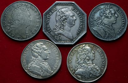 5 JETONS ARGENT :
Bordeaux n° Carde : 205,209,228,406,415....