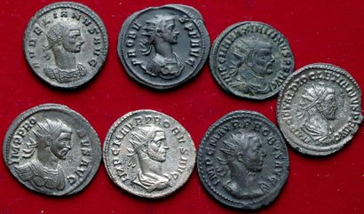 ROME. 
Lot de 7 Aurélianii : Aurélien, probus...