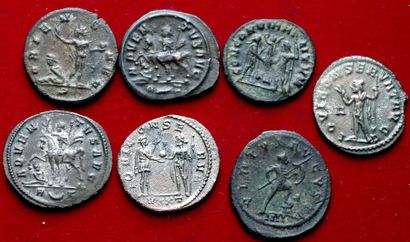 ROME. 
Lot de 7 Aurélianii : Aurélien, probus...