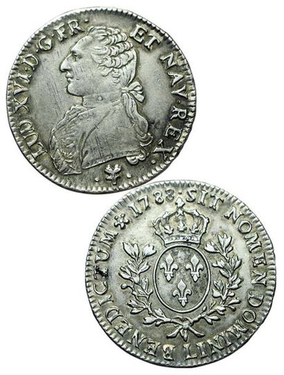 LOUIS XVI.
Ecu aux branches d'olivier. 1788...