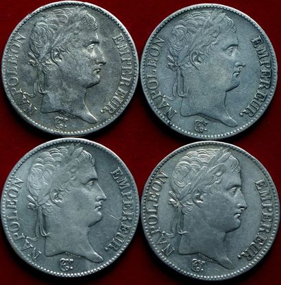 19ème SIECLE.
Napoléon 1er. Lot de 4 pièces...