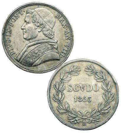 VATICAN.
Pie IX (1846-1878). Scudo. 1853...