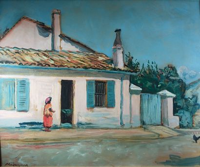 
Lucien MAINSSIEUX (1885-1958)
Maison à Alger.
Huile...