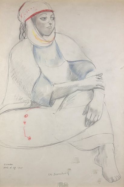 
Etienne BOUCHAUD (1898-1989) 
Zohra, 1925....