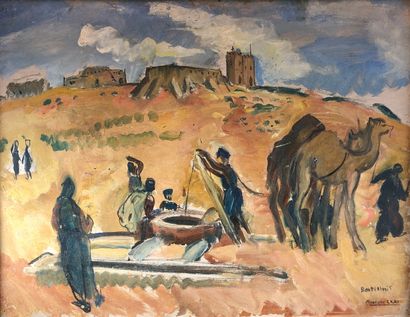 
Monique CRAS (1910-2007) 
La source, Boutilimit,...