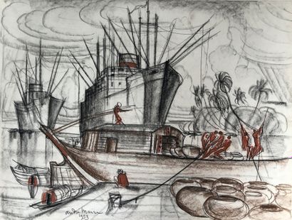 André MAIRE (1898-1984)

Sur le port de Saigon,...