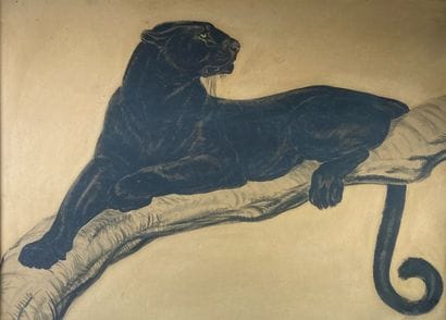 
Ecole française vers 1930

Panthère noire...