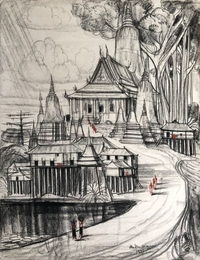 André MAIRE (1898-1984)

Vue de Siem Reap,...