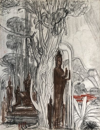 André MAIRE (1898-1984)

Vers Luang-Prabang.

Pastel...