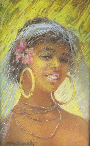 MORETTI (XXth century)

Portrait of a woman....
