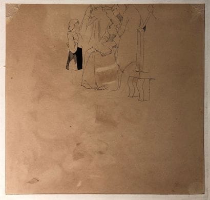 L. JOUET (19th century)

Arabs at the fountain,...