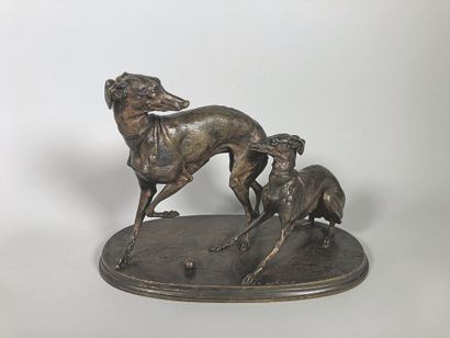Pierre Jules MENE (1810-1879)

Deux levrettes...