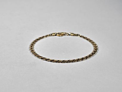 English-link bracelet in 18K (750°/°) yellow...