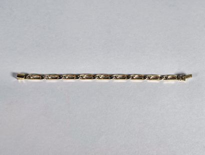 18K (750°/°°) yellow gold curb chain (an...