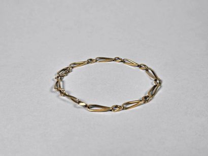 Horse-link bracelet in 18K (750°/°) yellow...