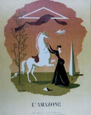 Michel BOUCHAUD (XIX XXe)
L'amazone, 1945....