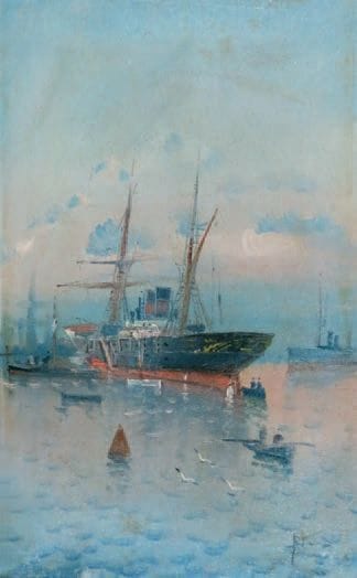 Francisco BLASCO (1864-?)
Paquebot. Huile...