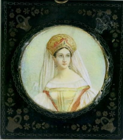 École RUSSE du XIXe siècle
Portrait de femme...