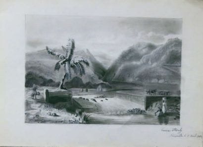 Emma FLISCHY
Paysage Martinique 1862. Dessin...