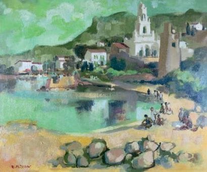 Henri PLISSON (1908-2002)
Le bord du lac....
