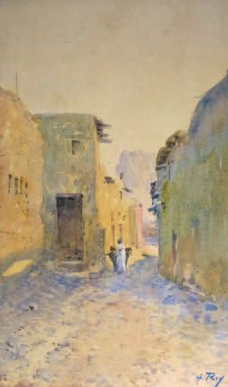 Alphonse REY (1863 1938)
Ruelle en Afrique...