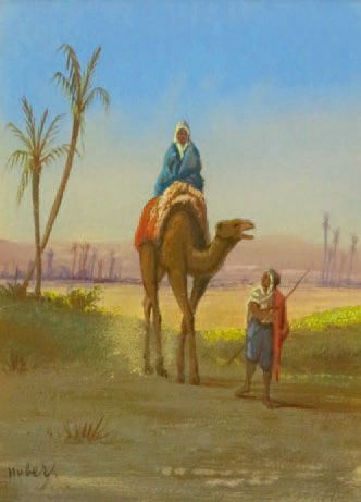 Ernst HUBER (1895 1960)
Méharistes dans le...