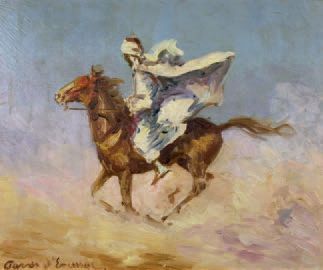 ECOLE DÉBUT XXe SIÈCLE
Le cavalier marocain....