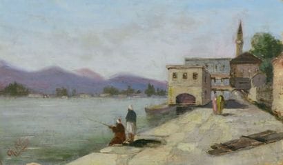 Ch. FOLTZER (XIXe XXe siècle)
Les pêcheurs...