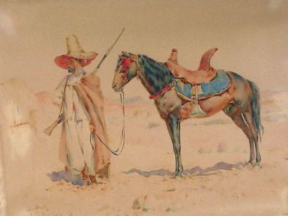 Alphonse BIRCK (1859 1942)
Cavalier arabe...