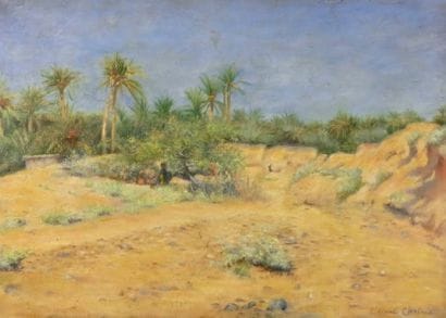 Ecole orientaliste fin XIXe début XX siècle
L'oued...