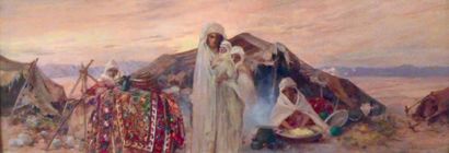 Eugène DESHAYES (1828 1890)
Le campement...