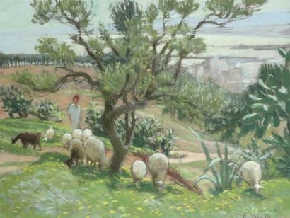 Paul GUION (1881 1972)
Les hauteurs d'Alger....