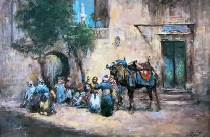 Mikhaïl KRAIEV (1957)
Marché oriental. Huile...