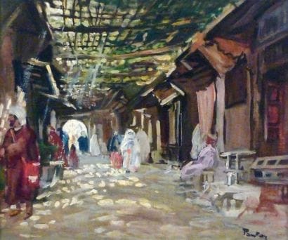 Henri Jean PONTOY (1888 1968)
Dans les souks....