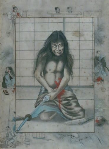Ecole japonaise du début du XXe siècle
Scène...