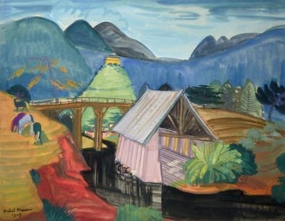 André MAIRE (1898 1984)
Le lavoir à Dalat,...