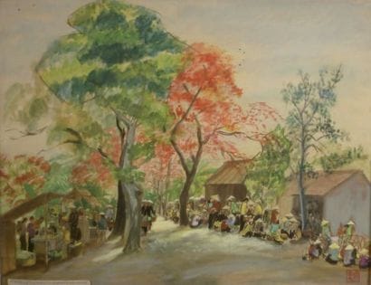 NGUYEN Anh (1914 2000)
Scène de marché sous...