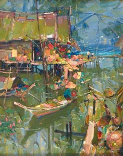 SujaritL HIRANKU (1946 1982)
Village flottant...
