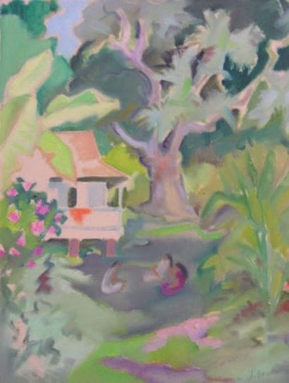 Jacques BOULLAIRE (1893-1976)
Sous le manguier....