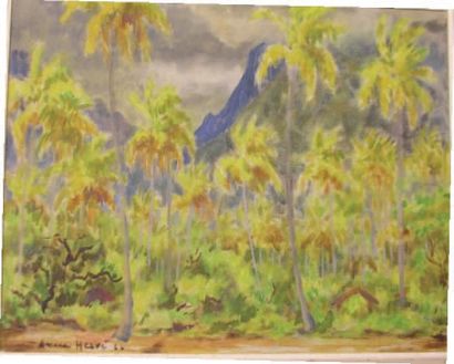 Anne HERVE (XXXXI)
La montagne à Moréa, 1966....