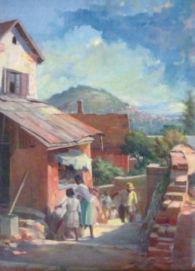 A. RAMANDY
Paysage Malgache, 1950. Huile...