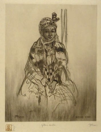 Jehan FRISON (1882 1961)
Gitane arabe. Lithographie...