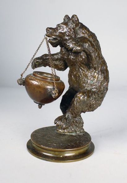 Christophe FRATIN (1800 - 1864)
Ours danseur.
Rare...