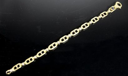 Bracelet en or jaune 18K (750‰) à maille...