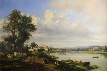 Pierre Justin OUVRIE (Paris, 1806 - 1879)
L'arrivée...