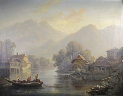 École Française du XIXe siècle
Paysage à...