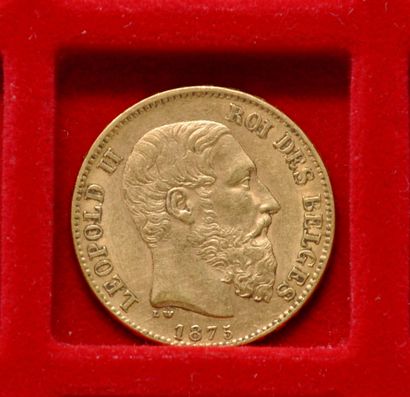 Une pièce de 20 francs or Léopold II, Belgique
Année:...