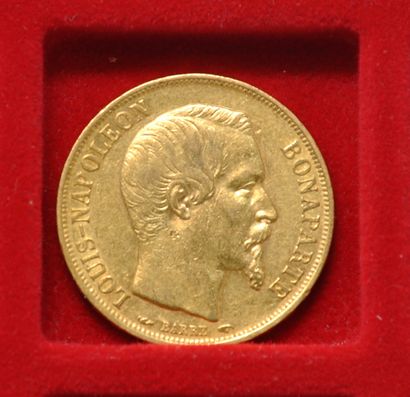 Une pièce de 20 francs or Louis Napoléon...