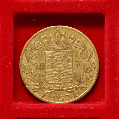 Une pièce de 20 francs or, Charles X
Année...