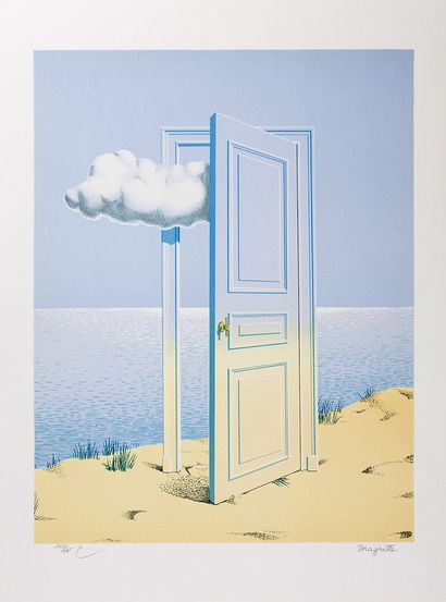 René MAGRITTE (1898-1967), D'après
La victoire
Lithographie...